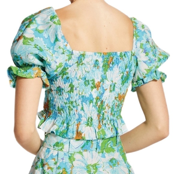 Nwt | FAITHFULL THE BRAND Lenora Gardone Floral Top Size 4 - Picture 10 of 10